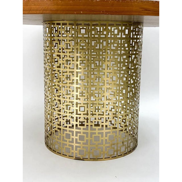 Early 21st Century Jonathan Adler "Nixon" Brass Dining Table For Sale - Image 5 of 8