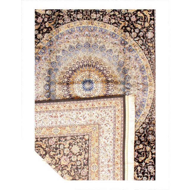 Traditional Pasargad DC Exquisite Design Paris Palace Fine Power Loom v. Silk Rug For Sale - Image 3 of 3