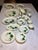 This beautiful 40 piece dinnerware collection. features hand painted trailing green Ivy leaves with rich brown tone...