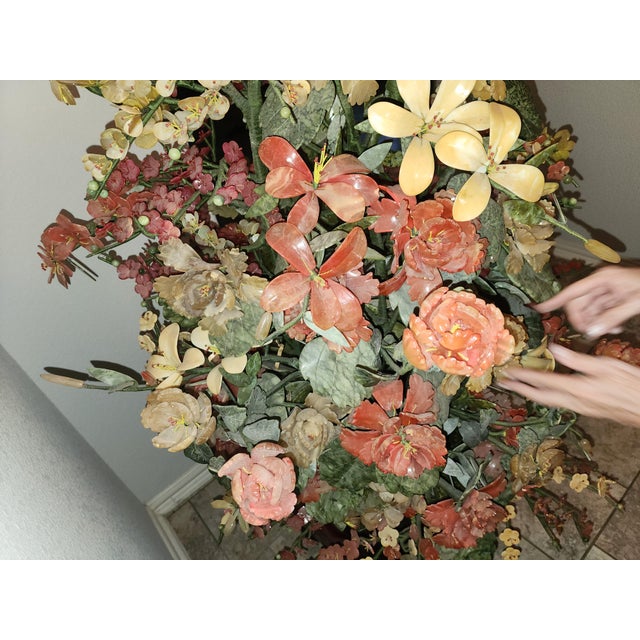 The Jadeite & Nephrite Tree of & Prosperity and Good Fortune. For Sale - Image 9 of 12