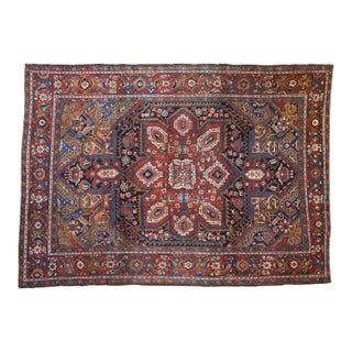 Vintage Heriz Carpet - 7'5" X 10'4" For Sale