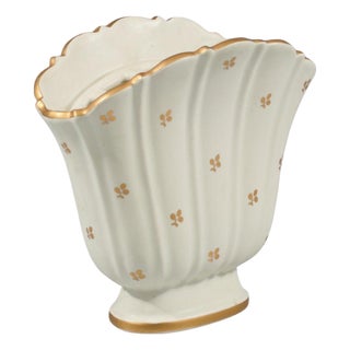 Vintage Carrara Stoneware Vase by Wilhelm Kåge for Gustavsberg, 1940s For Sale