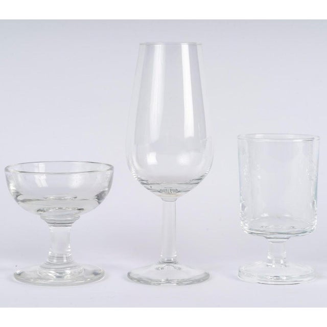 Suite of 14 liqueur glasses, miniature goblets and miscellaneous glasses, 20th century. Suite of 14 glasses, xxth century,...