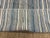 Textile Vintage Kilim Fabric Fragment in Tan and Denim Blue Colors Stripe For Sale - Image 7 of 8