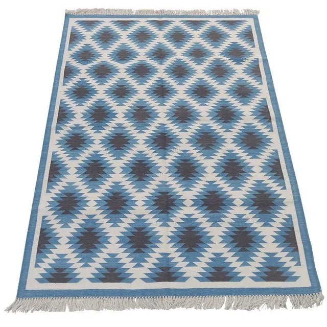 Casa Cosima Simone Rug, 5x8, Blue For Sale - Image 4 of 5