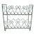 Vintage Sea Foam Green Scroll Tabletop Wine Rack For Sale
