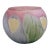 Vintage Hand Painted Art Glass Sphere Vase - Deco Art Designs, Canada For Sale