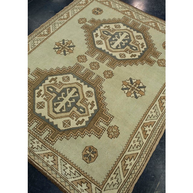 Turkish Turkish Vintage Anatolian Rug 4'6" x 5'6" #17111 For Sale - Image 3 of 8
