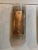 Gorgeous pair of modern Murano glass wall sconces. These have 3 layers of glass each with a different color and texture....