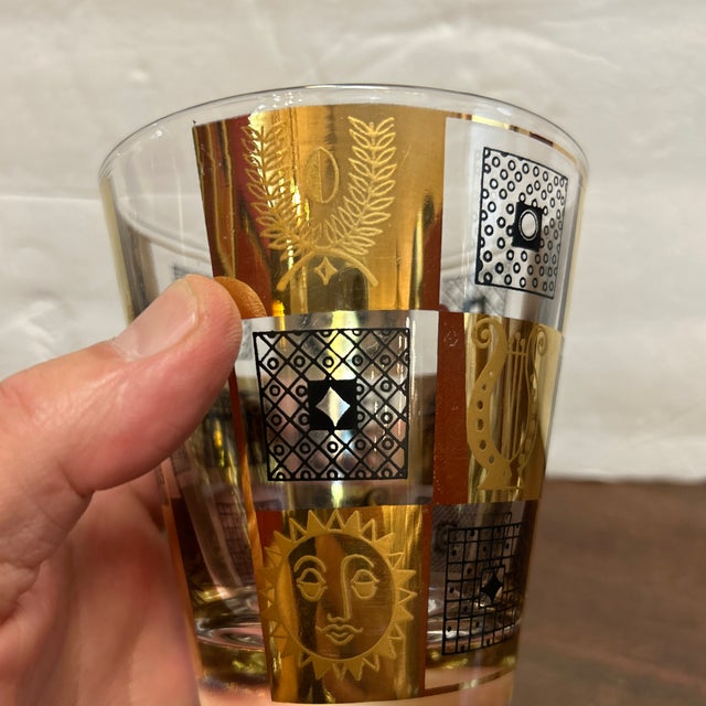 Georges Briard Mid Century Modern Flared Lowball Rocks Cocktail Glasses ...