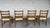 1960s Set of 4 Vintage Ladder Back Teak Wooden Dining Kitchen Chairs Mid-Century Modern Sweden 1960’s For Sale - Image 5 of 8