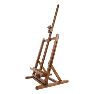 Vintage Folding Table Top Easel Made in Oak For Sale