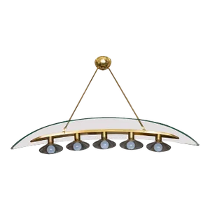 Rare Arched Glass Pendant by Pietro Chiesa