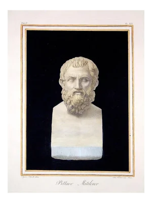 Augustine Tofanelli, Pittacus Mitileneo, Original Etching, 1821