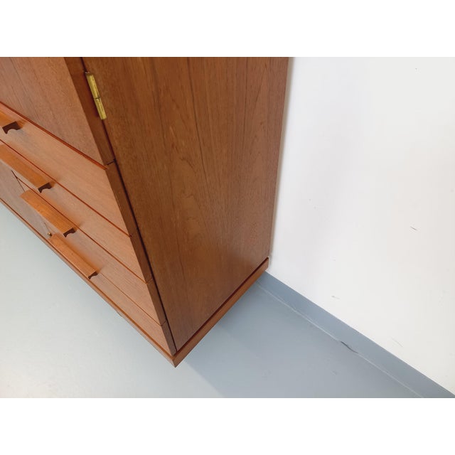 Vintage Scandinavian Sideboard in Teak and Black Metal, 1960s For Sale - Image 15 of 18