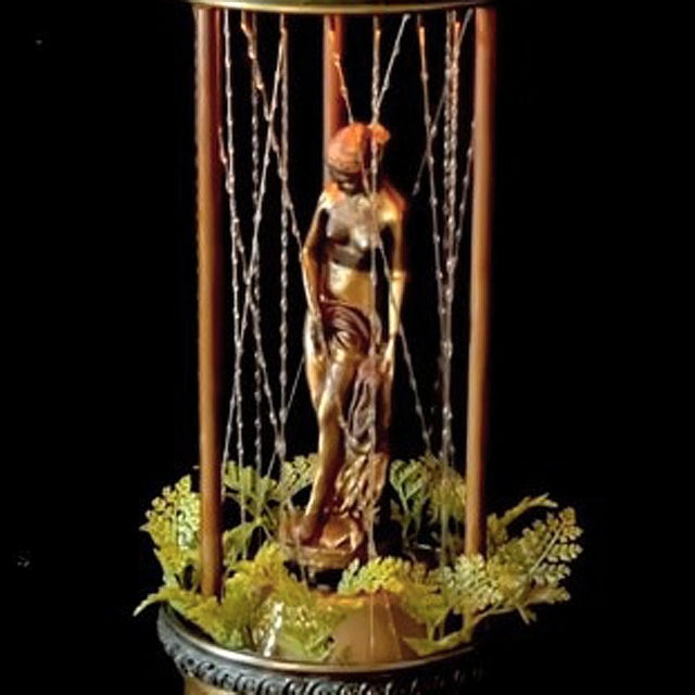 Rare Vintage 1970s Tabletop Johnson Greek Goddess Oil Rain Lamp With Shade For Sale - Image 9 of 13