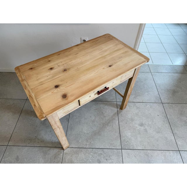Wood Biedermeier Farmhouse Side Table For Sale - Image 7 of 10