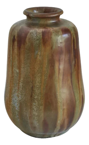 Châtelet Grès Salé Grand Feu Studio Pottery Vase by Willy Biron, 1950s