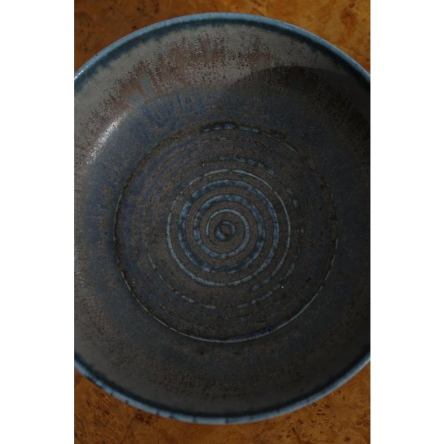 1940s Mid-Century Danish Modern Ceramic Model 237 Bowl by Eva Staehr-Nielsen for Saxbo, 1940s For Sale - Image 5 of 18