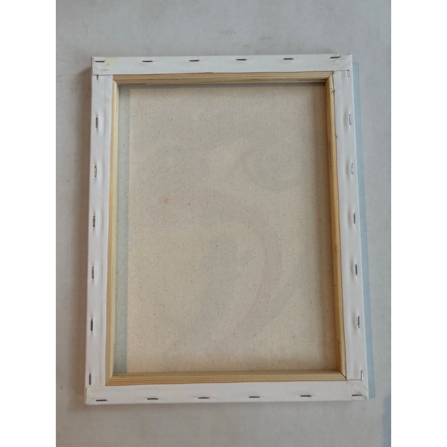 Late 20th Century Peter Keil Abstract Portrait Painting on Canvas For Sale - Image 5 of 5