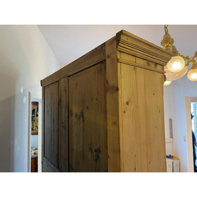 Gründerzeit Display Kitchen Credenza in Spruce, 1880s For Sale - Image 8 of 17