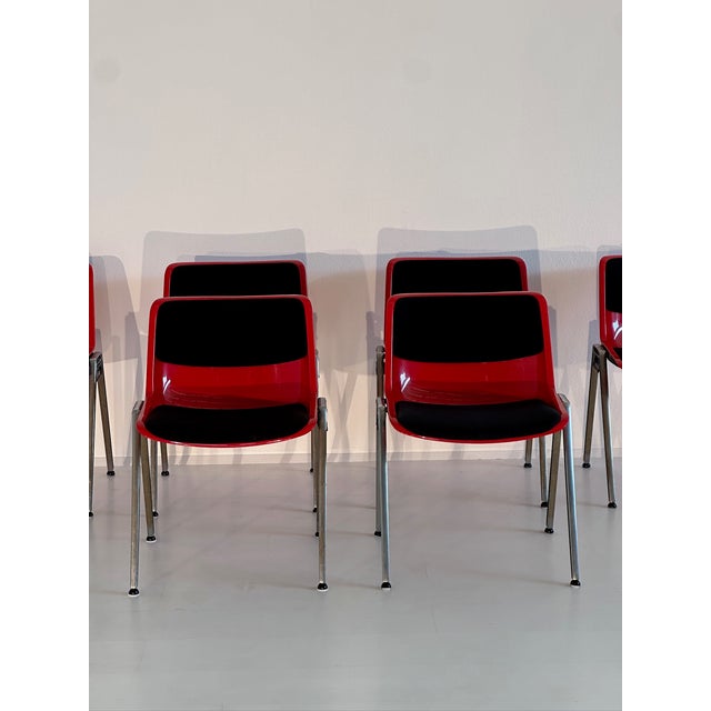 Vintage Modus Chairs by Osvaldo Borsani for Tecno, 1970s, Set of 10 For Sale - Image 9 of 18