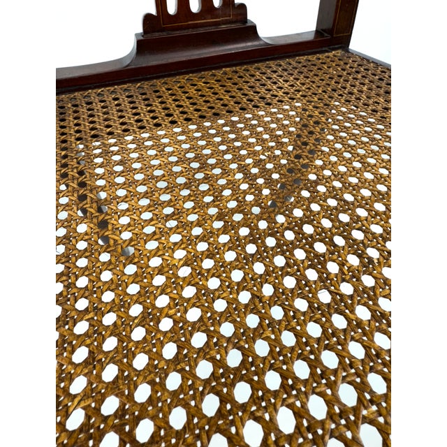 Vintage Cane Side Chair For Sale In Little Rock - Image 6 of 12