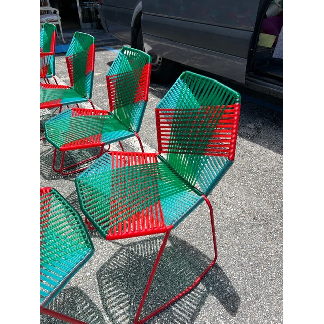 Modern Set of 12 Tropicalia Jungle Chairs Patricia Urquiola For Sale - Image 3 of 12