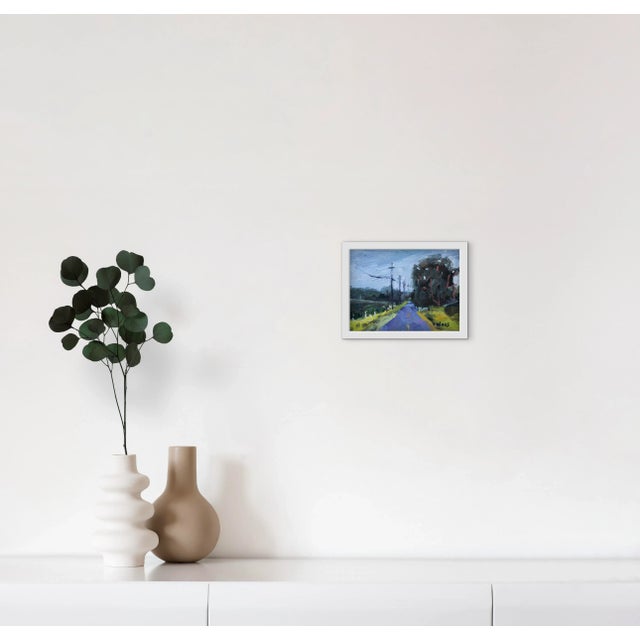 2020s Backroads, Modern Impressionist Oil Landscape For Sale - Image 5 of 7