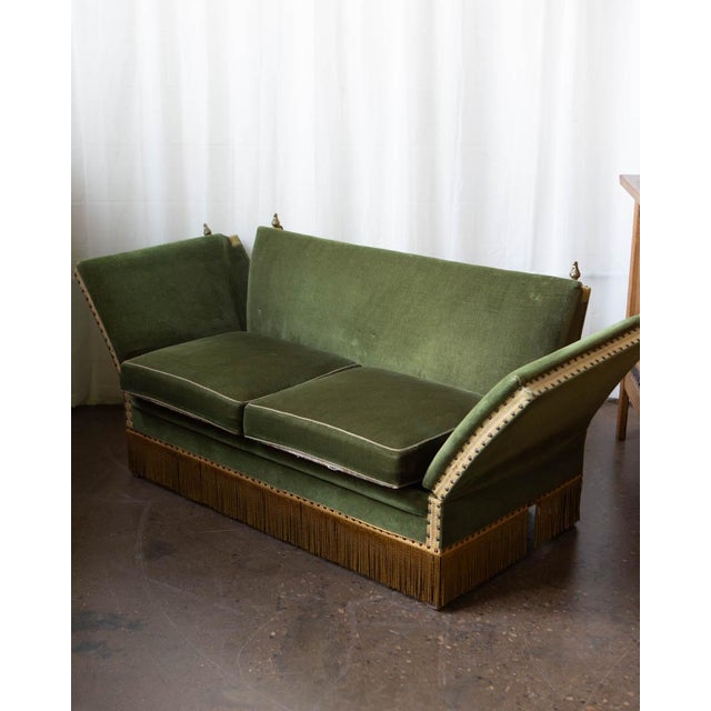 1940s Deco Style Scandinavian Mohair Sofa For Sale - Image 12 of 14