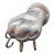 Vintage Towel Holder in the Shape of Lion Paws Made of Polished Aluminum For Sale