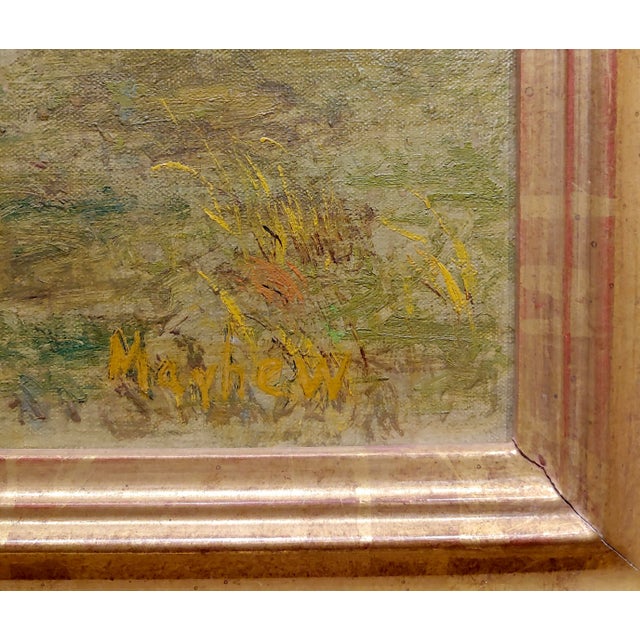 Textile Harry Mayhew -Steamboats in Burlingame at the San Francisco Bay-Oil Painting For Sale - Image 7 of 12