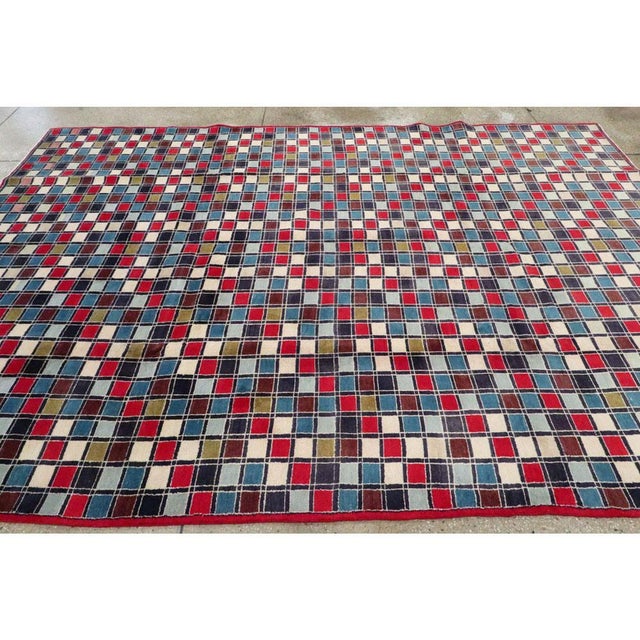 Galerie Shabab Collection Vintage Persian Kashan Modernist Rug For Sale - Image 4 of 7