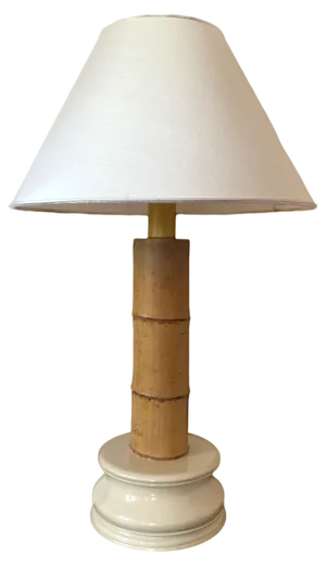 Italian Hollywood Regency Table Lamp in Bamboo for RCM, 1970s