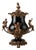 Large Covered Urn in Black Porcelain and Bronze Rocaille Decoration with Cherubs, 2010s For Sale