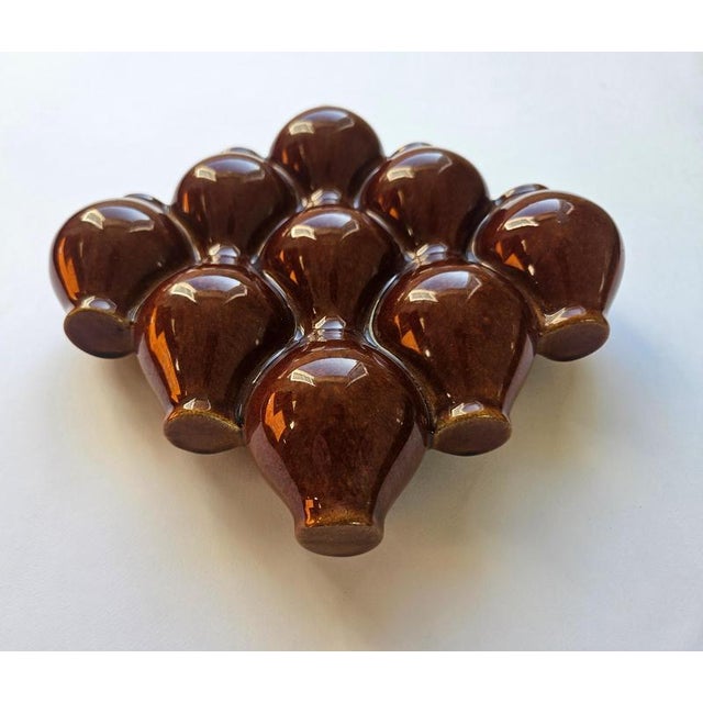 Ceramic Mid-Century Ceramic Wall Vase, 1970s For Sale - Image 7 of 13