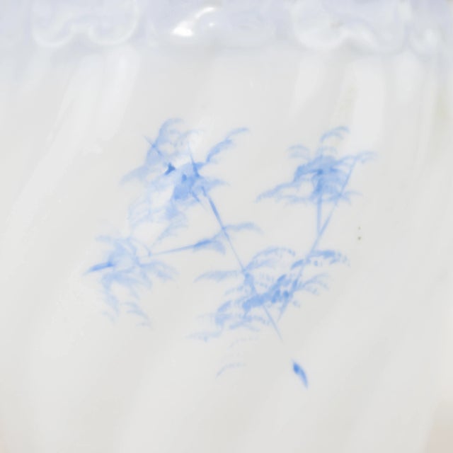 Early 20th Century Vintage Vistorian Porcelain Canister With Floral & Gold Accents For Sale - Image 5 of 9