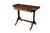 Victorian Antique English Regency Style Rosewood Mahogany & Brass Gallery Writing Table For Sale - Image 3 of 18