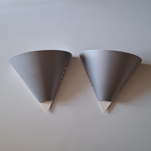 Gray Mid-Century Modern Wall Lights from Raak Amsterdam, 1970s, Set of 2 For Sale - Image 8 of 15