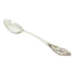 Silver Rice and Serving Spoon with Shell-Shaped Borders For Sale