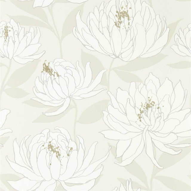 Harlequin Sebal Wallpaper in Glacier/Silver For Sale