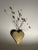 Vintage Brass + Copper Heart Wall Pocket, Circa Mid-20th Century For Sale - Image 4 of 13