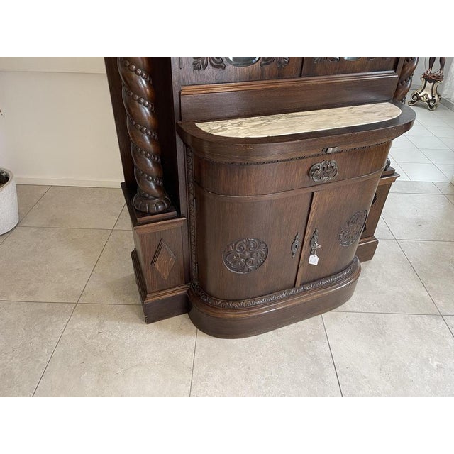 Wood Antique Altar Cabinet For Sale - Image 7 of 18