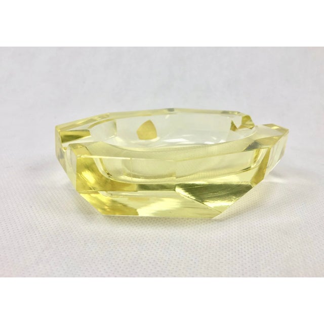 Art Deco Crystal Ashtray from Železný Brod, 1930s For Sale - Image 3 of 12