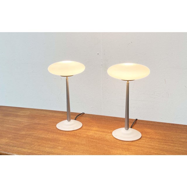 Postmodern Italian Silver Pao T1 Table Lamp by Matteo Thun for Arteluce, 1990s, Set of 2 For Sale - Image 16 of 18