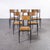 French Black Tapered Leg School Dining Chairs from Mullca, 1950s, Set of 6 For Sale - Image 17 of 17