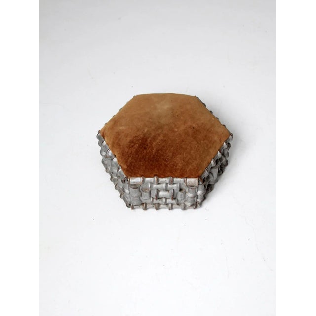 Antique Spool Art Footstool For Sale - Image 10 of 13