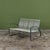 Bronze two seater settee by Walter Lamb for Brown Jordan. The settee has a beautiful curved construction in tubular bronze...