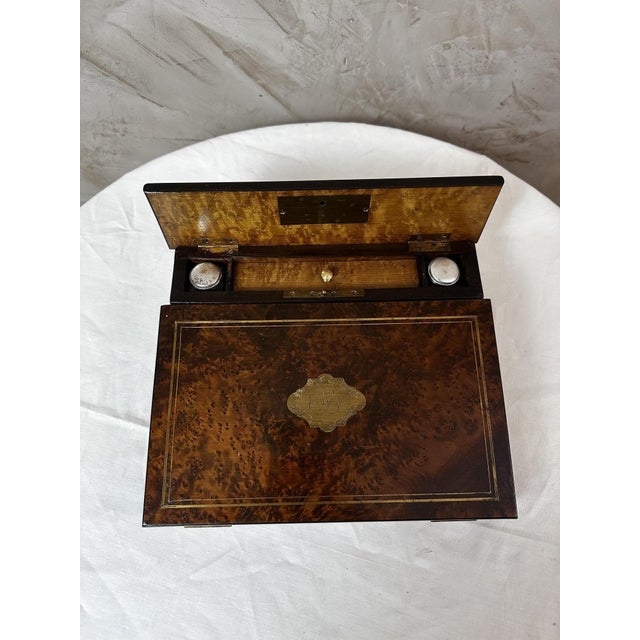 Napoleon III Secretariat in Burr Walnut, 1880 For Sale - Image 9 of 14