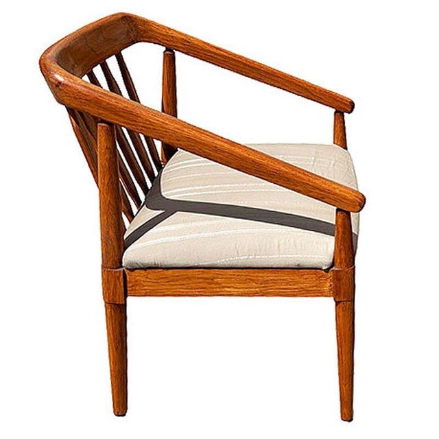 Mid-Century "Declaration" Oak Arm Chairs by Kipp Stewart for Drexel, Pair For Sale - Image 9 of 11